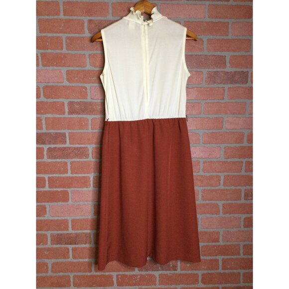 Vintage Sunshine Alley Dress & Jacket Belt Size 10 Ruffled Collar Made In USA - Picture 3 of 16